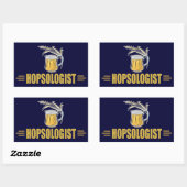 Sticker Rectangulaire Bière drôle (Feuille)