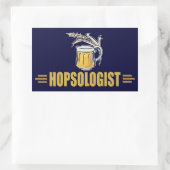 Sticker Rectangulaire Bière drôle (Sac)