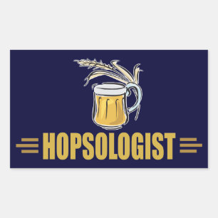 Sticker Rectangulaire Bière drôle