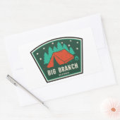 Sticker Rectangulaire Big Branch Wilderness Vermont Camping (Enveloppe)