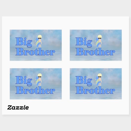 Sticker Rectangulaire Big Brother Surfer Boy (Feuille)