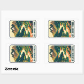Sticker Rectangulaire Big Darby Creek Ohio Couleurs (Feuille)