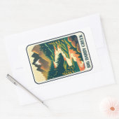 Sticker Rectangulaire Big Darby Creek Ohio Couleurs (Enveloppe)