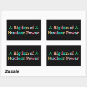Sticker Rectangulaire Big Fan of Nuclear Power (Feuille)