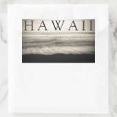 Sticker Rectangulaire Big Island Beach Hawaii (Sac)
