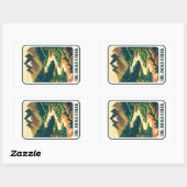 Sticker Rectangulaire Big Jacks Creek Idaho couleurs (Feuille)