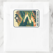Sticker Rectangulaire Big Jacks Creek Idaho couleurs (Sac)