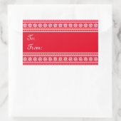 Sticker Rectangulaire Big large rectangle to from Christmas (Sac)