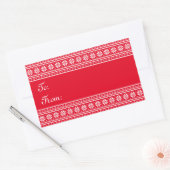 Sticker Rectangulaire Big large rectangle to from Christmas (Enveloppe)