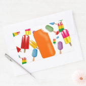 Sticker Rectangulaire Big Popsicle Chaos by Ana Lopez (Enveloppe)