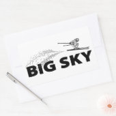 Sticker Rectangulaire Big Sky Resort Montana Ski Jumper (Enveloppe)