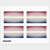 Sticker Rectangulaire Bigender Pride (Feuille)