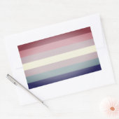Sticker Rectangulaire Bigender Pride (Enveloppe)