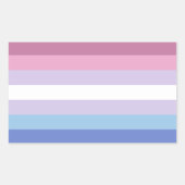 Sticker Rectangulaire Bigender Pride (Devant)