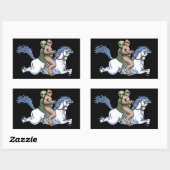 Sticker Rectangulaire Bigfoot, Alien, Unicorn (Feuille)