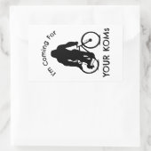 Sticker Rectangulaire Bigfoot je viens pour vos KOM (Sac)