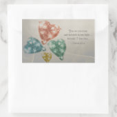 Sticker Rectangulaire Bijoux précieux Écriture (Sac)