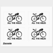 Sticker Rectangulaire Bikepacking Tous Les Miles (Feuille)