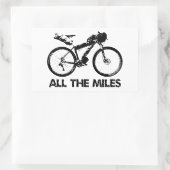Sticker Rectangulaire Bikepacking Tous Les Miles (Sac)