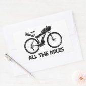 Sticker Rectangulaire Bikepacking Tous Les Miles (Enveloppe)
