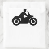 STICKER RECTANGULAIRE BIKER GUY (Sac)