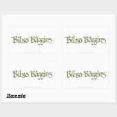 Sticker Rectangulaire BILBO BAGGINS™ Textured (Feuille)