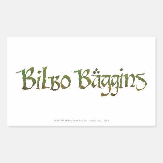 Sticker Rectangulaire BILBO BAGGINS™ Textured (Devant)