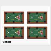 Sticker Rectangulaire Billard (Feuille)