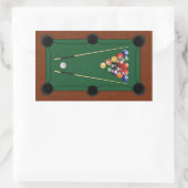 Sticker Rectangulaire Billard (Sac)