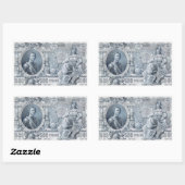 Sticker Rectangulaire billet de 500 roubles vers 1912 Russie tsariste (Feuille)