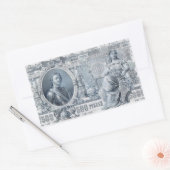 Sticker Rectangulaire billet de 500 roubles vers 1912 Russie tsariste (Enveloppe)