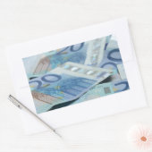 Sticker Rectangulaire Billets de 20 euros - Argent Art (Enveloppe)