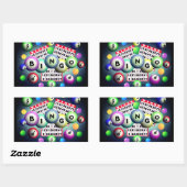 Sticker Rectangulaire Bingo     (Feuille)