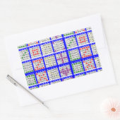 Sticker Rectangulaire Bingo Game Motifs Grille (Enveloppe)