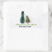 Sticker Rectangulaire Bird dit 'tweet' (Sac)