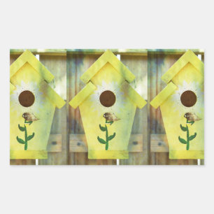Sticker Rectangulaire Birdhouse par Shirley Taylor
