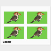 Sticker Rectangulaire Birdorable Guira Cuckoo (Feuille)