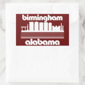Sticker Rectangulaire Birmingham, Alabama (Sac)