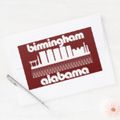 Sticker Rectangulaire Birmingham, Alabama (Enveloppe)