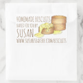 Sticker Rectangulaire Biscuits Maison Fabriqués Par La Cuisine Du Sud (Sac)