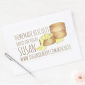 Sticker Rectangulaire Biscuits Maison Fabriqués Par La Cuisine Du Sud (Enveloppe)