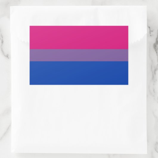 Sticker Rectangulaire Bisexual pride (Sac)