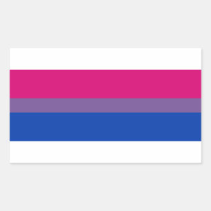 Sticker Rectangulaire Bisexual pride