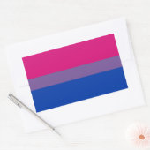 Sticker Rectangulaire Bisexual pride (Enveloppe)