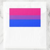 Sticker Rectangulaire Bisexual pride (Sac)