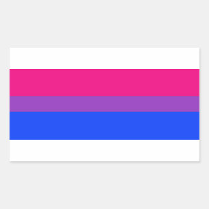 Sticker Rectangulaire Bisexual pride