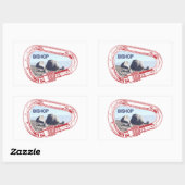 Sticker Rectangulaire Bishop Escalade Carabiner (Feuille)
