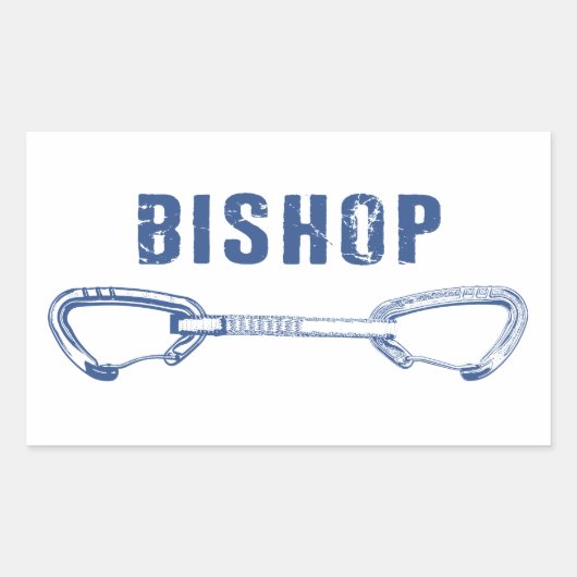 Sticker Rectangulaire Bishop Rock Escalade (Devant)
