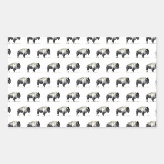 Sticker Rectangulaire Bison américain