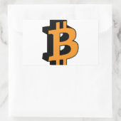 Sticker Rectangulaire Bitcoin 11 (Sac)